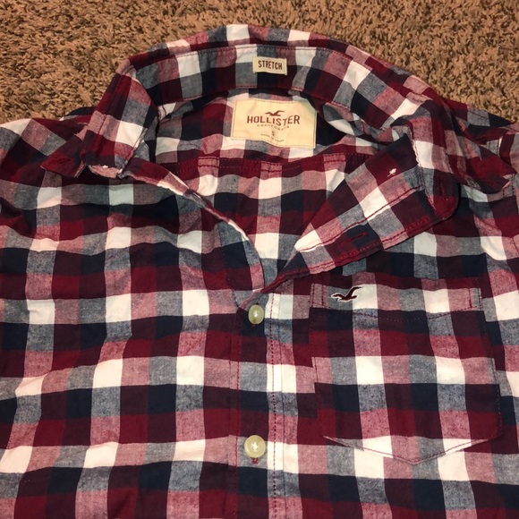 hollister plaid shirt - Picture 1 of 2